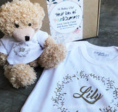 Baby Gift Set - Beary Sweet: Romper + Bear