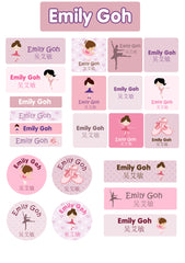 Waterproof name sticker