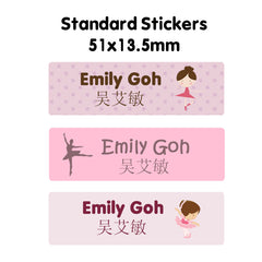 Name Sticker Bundle - Graceful Ballerina