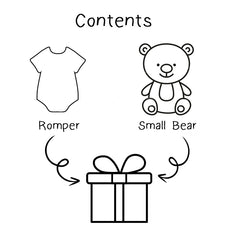 Baby Gift Set - Beary Sweet: Romper + Bear