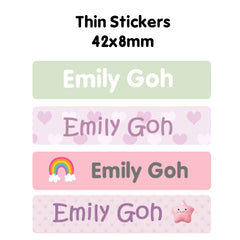 Name Sticker Bundle - Cheerful Rainbow