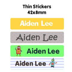Name Sticker Bundle - Little Robots