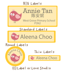 Name Stickers Labels Singapore for school