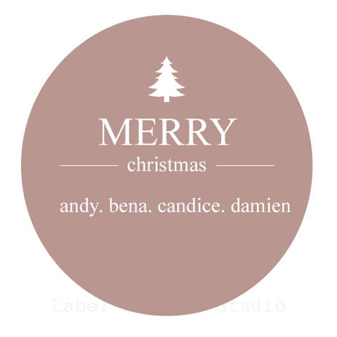 Christmas Gift Tags - Minimalist Christmas Stickers Merry Christmas