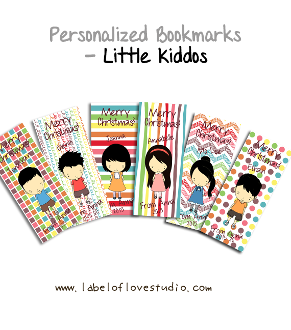 Personalized Bookmarks (Little Kiddos)