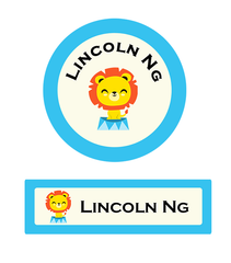 Circus Iron On Labels-nameIron On Labels-name-sticker-Singapore-school-sticker-Singapore-school