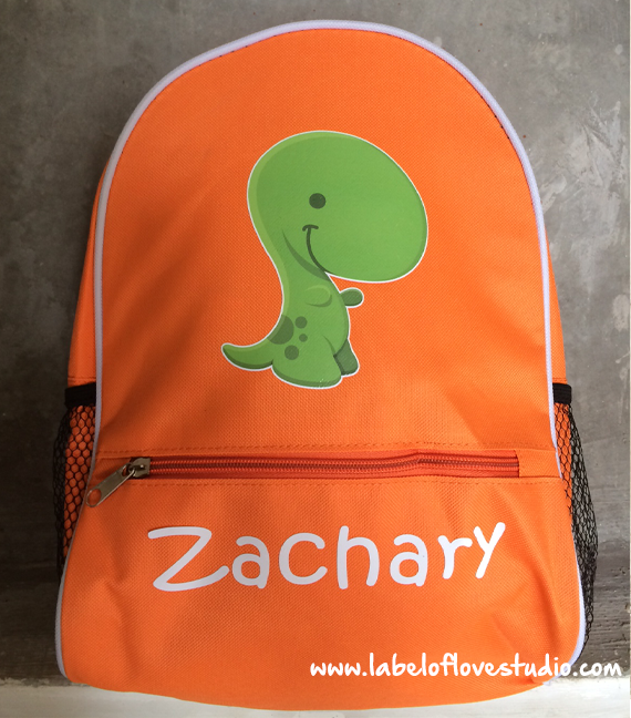 Personalized Dinosaur Backpack