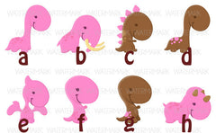 Dara the Dinosaur Waterproof Labels