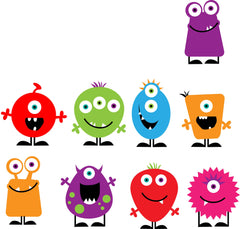 Monster Iron On Labels-name-sticker-Singapore-school