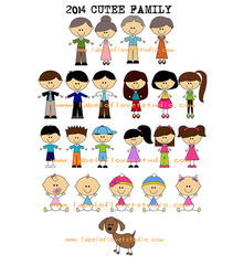 Personalized-Cutee Family Tees-with name Singapore