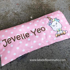 Personalize-Happy Unicorn Beansprout Pillow-baby husk singapore