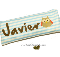 Personalize-Hoosh the Owl Beansprout Pillow-baby husk singapore