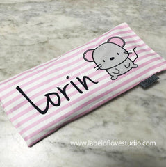 Personalize-Little Mouse Beansprout Pillow-baby husk singapore