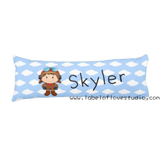 Personalize-Little Pilot Beansprout Pillow-baby husk singapore