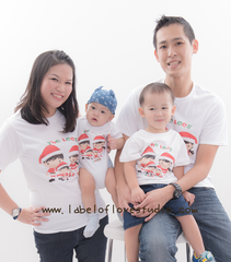 santa christmas family matching tshirts