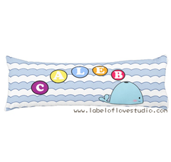 Personalize-The Jolly Whale Beansprout Pillow-baby husk singapore