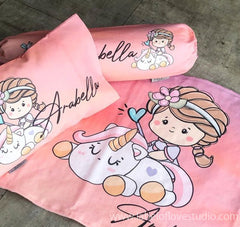 Personalized-baby-Chasing Sunrise Bedding Set-kid pillow bolster beansprout Singapore