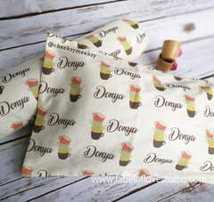 Personalized-baby-Tea Party Bedding Set-kid pillow bolster beansprout Singapore