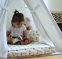 Personalized-baby-Tea Party Bedding Set-kid pillow bolster beansprout Singapore