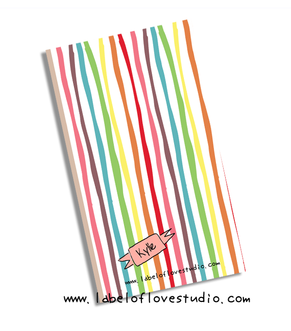 Rainbow Stripes Notebook