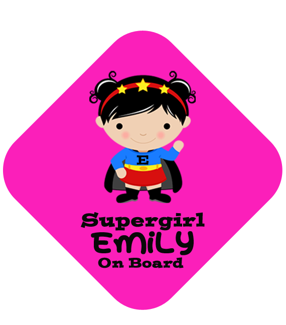 Super Girl Car Sign