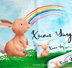 Rainbow Rabbit Bedding Set