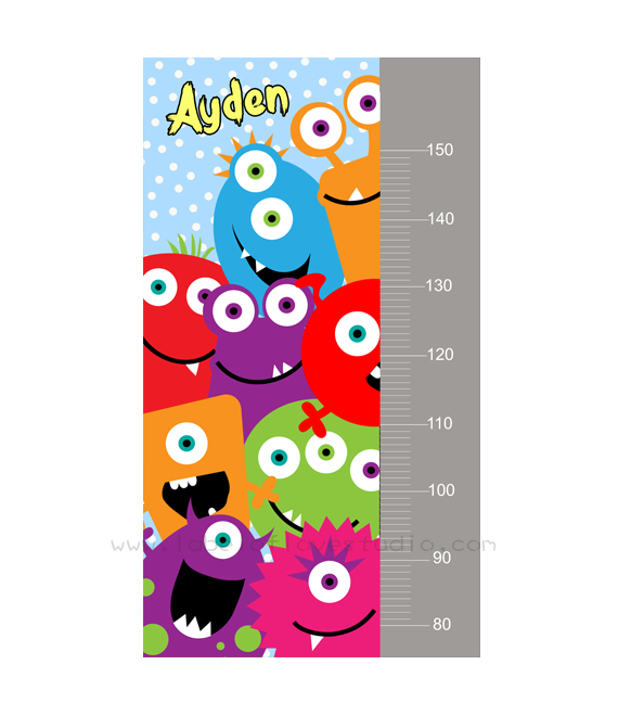 Curious Monsters Height Chart