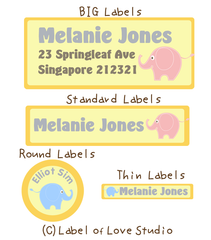 name stickers for school