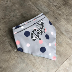 Personalized-Grey Polka Dotty Bandana-Singapore