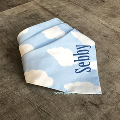Personalized-Happy Clouds Bandana-Singapore
