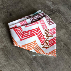 Personalized-Zig Zag Scribbles Bandana-Singapore