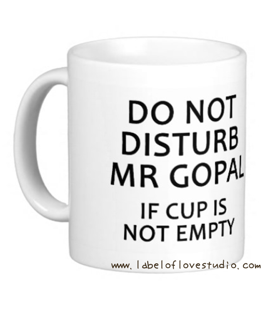 Do Not Disturb Personalized Cup