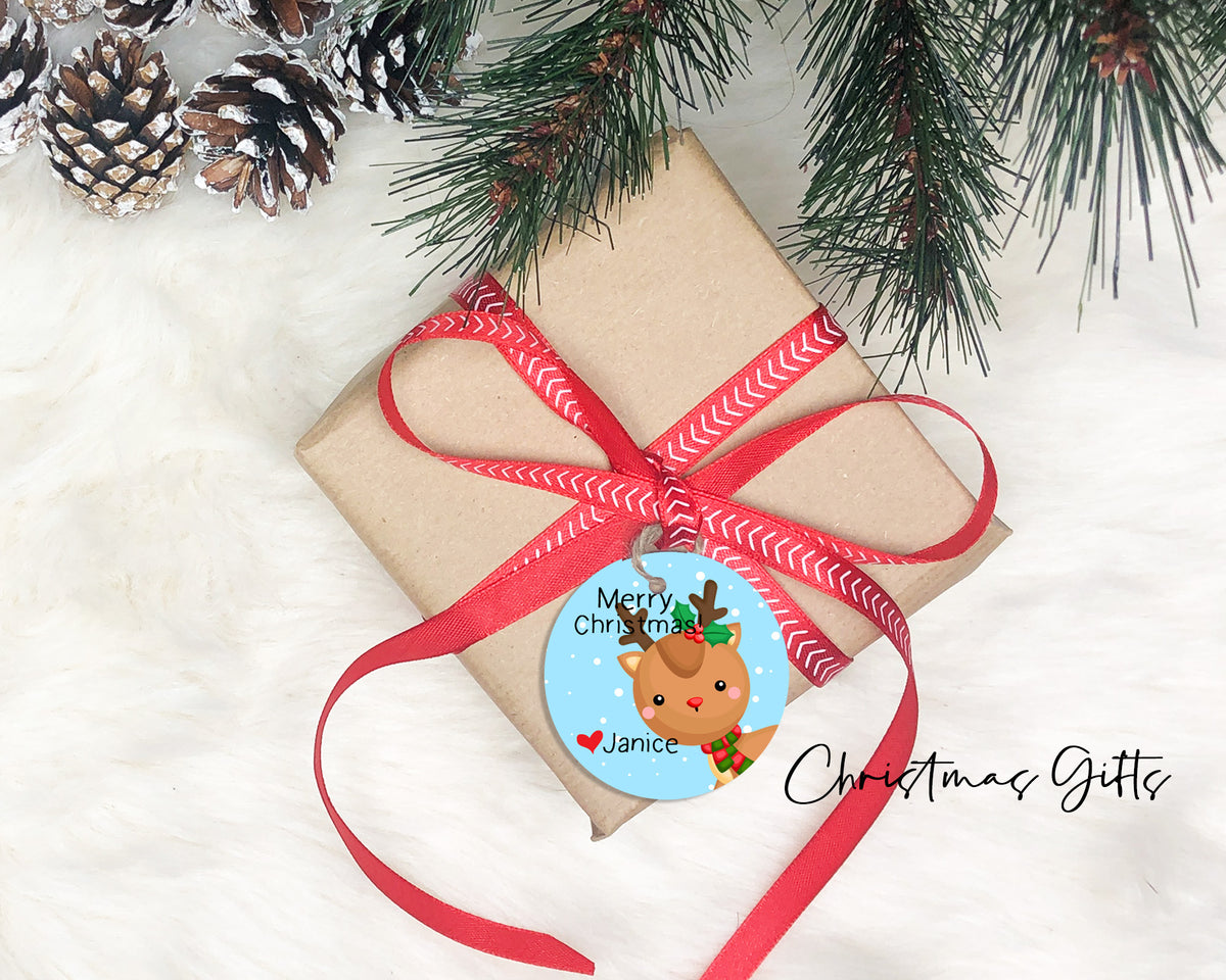 Bear Gifts Christmas Gift Tags Self Stick Gift Tag Christmas TO/FROM  Stickers