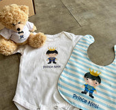 Bib a Bear Gift Set - Romper + Bib + Bear