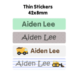 Name Sticker Bundle - Construction Vehicles