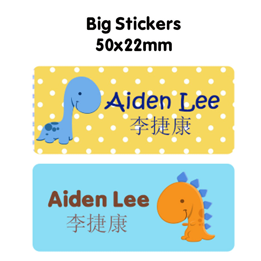 Iron On Fabric Labels for Clothing Bundle - Dinosaurs