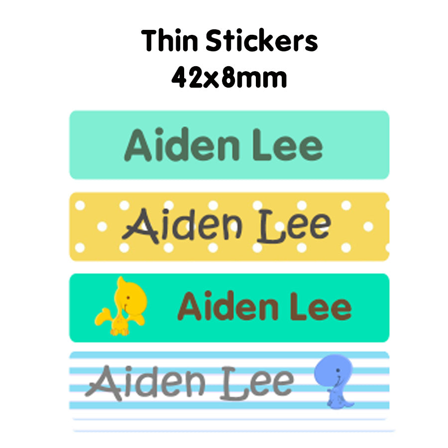 Name Sticker Bundle - Cute Dinosaurs