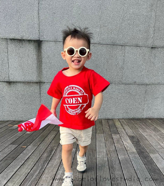 Made in Singapore Chop Personalized romper/ tee