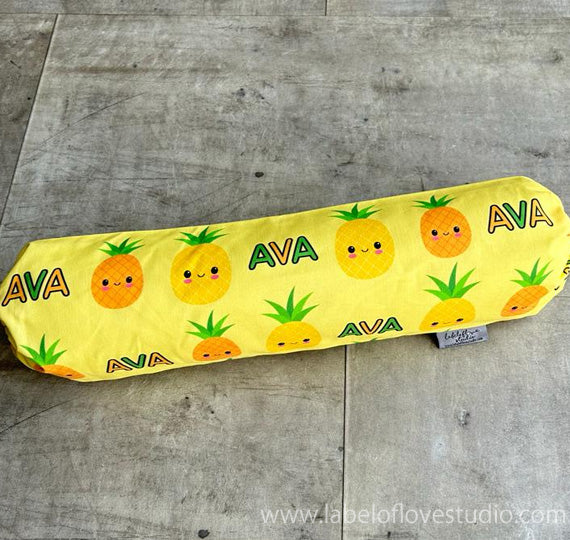Funky Pineapples Personalized Bolster