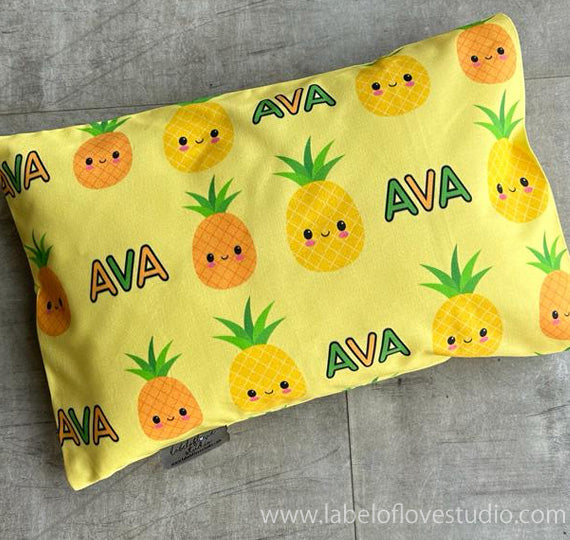 Funky Pineapples Personalized Pillow