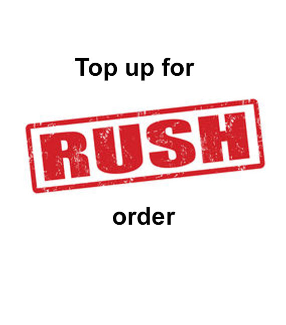Top up for rush order (name labels)