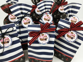 Ahoy Girl Pirate Birthday Labels