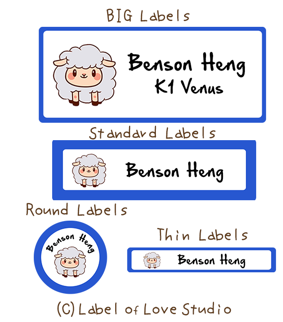 Sweet Sheep Waterproof Labels — Label of Love Studio