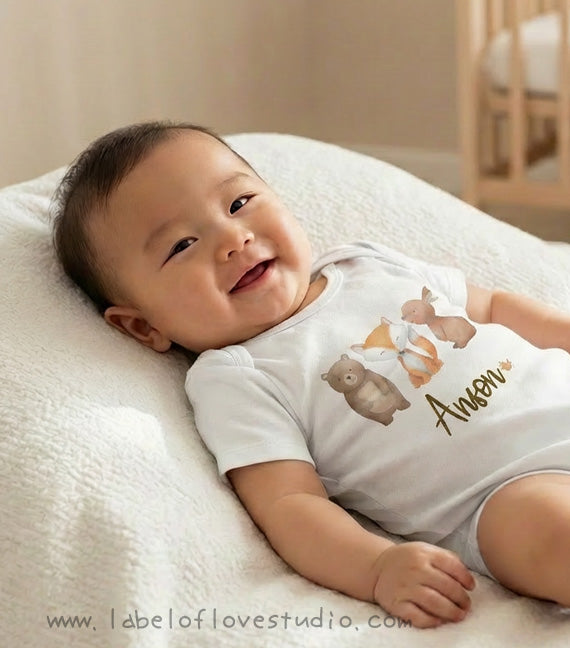 Happy Woodlands Romper/ Tee