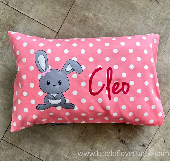Cute Little Bunny Personalized Pillow