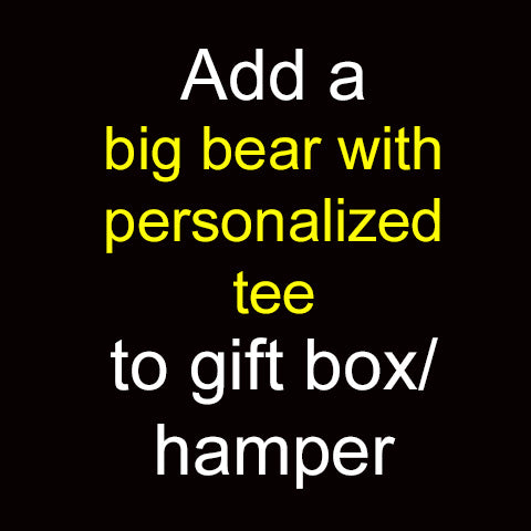 Add a big bear to gift box/ hamper