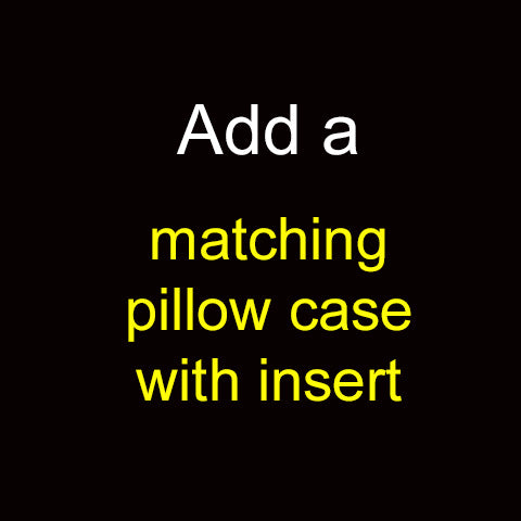 Add a matching pillow case with insert
