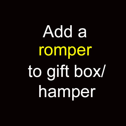 Add a romper to gift box/ hamper