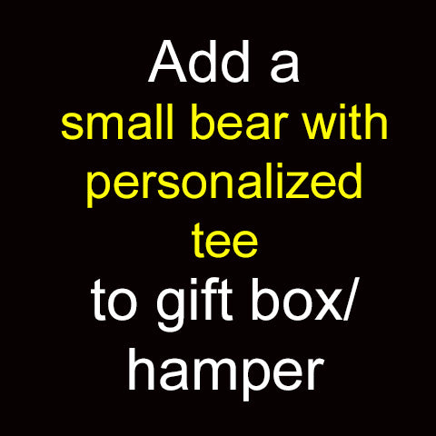 Add a small bear to gift box/ hamper