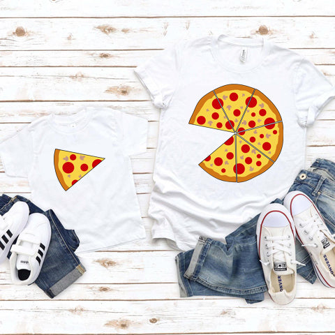 Pizza Slice and Pizza Father and Child Set